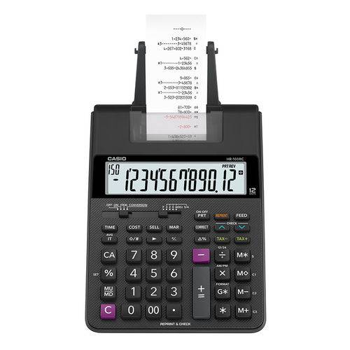 Calculadora C/ Bobina 12 Dígitos HR-100 Hr100RC - Casio