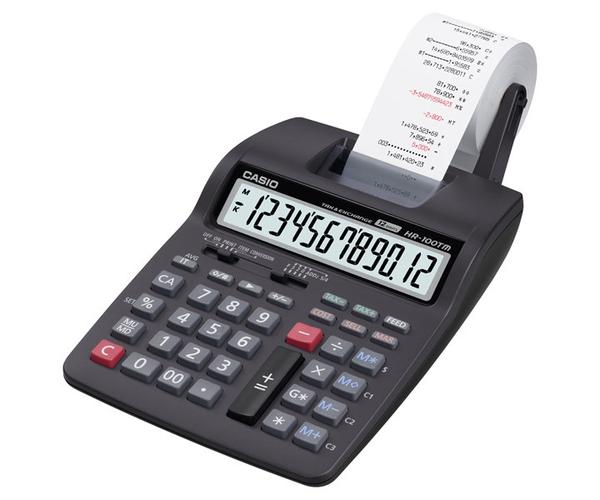 Calculadora C/ Bobina 12 Dígitos HR-100TM - Casio