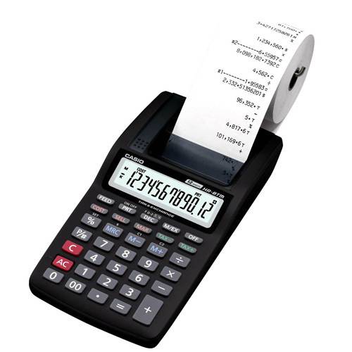 Calculadora C/ Bobina 12 Dígitos HR-8TM BK - Casio