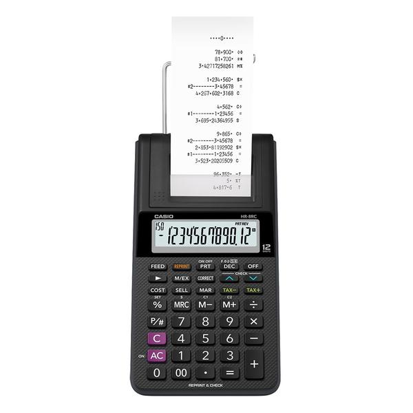 Calculadora Casio C/ Impressora, 12 Dígitos HR-8RC - Casio*