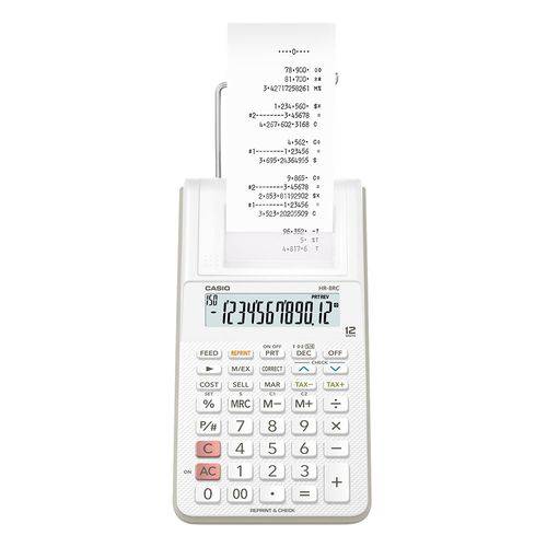 Calculadora Casio C/ Impressora, 12 Dígitos HR-8RC
