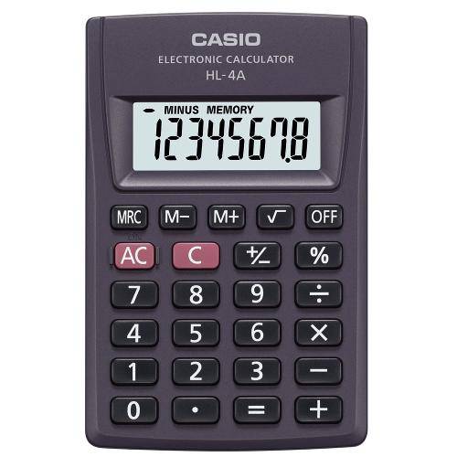 Calculadora Casio Digital Portátil Hl - 4a - Preta