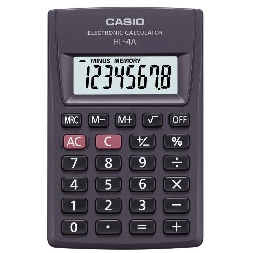 Calculadora Casio Digital Portátil Hl - 4a - Preta