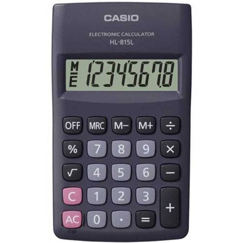 Calculadora Casio Digital Portátil Hl-815l-bk-w-preta