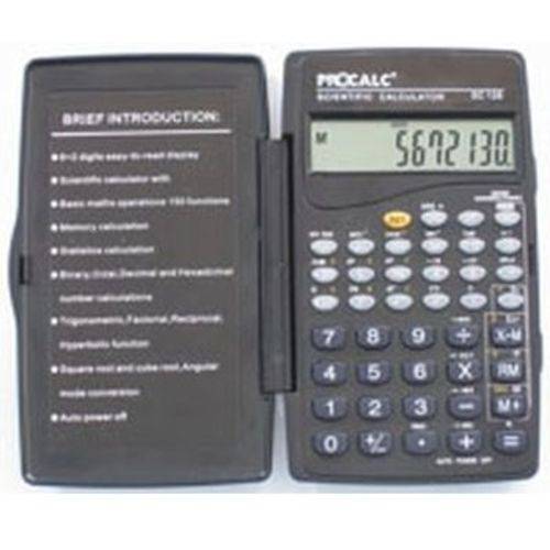Calculadora Cientifica 10 Digitos Mod.sc 128 C/capa Procalc Unidade