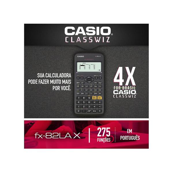 Calculadora Científica Casio Classwiz FX-82LAX com 274 Funções