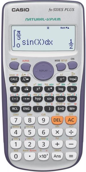 Calculadora Científica Casio FX-570ES Plus com 417 Funções