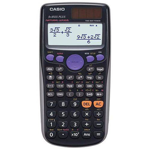 Calculadora Científica Casio Fx-85es Plus com 252 Funções - Cinza-preta