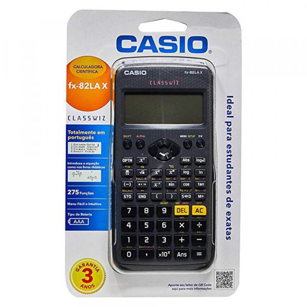 Calculadora Científica Casio Fx-82lax Preta
