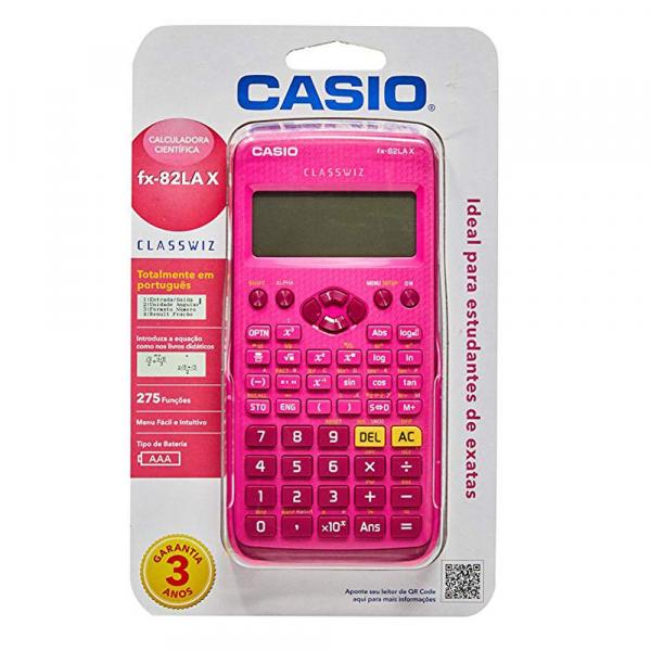 Calculadora Científica Casio Fx-82lax Rosa