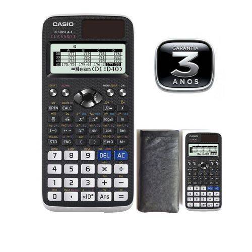 Tudo sobre 'Calculadora Científica Casio FX-991LAX 553 Funções - Português Capinha Exclusiva em Corino'