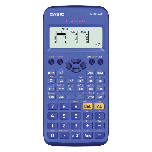 Calculadora Científica com 274 Funções Fx-82lax-bu Azul - Casio