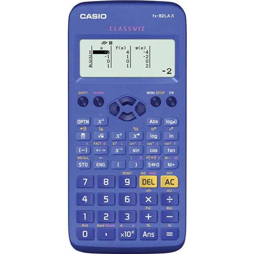 Calculadora Científica com 274 Funções - Fx-82Lax-Bu - Casio (Azul)