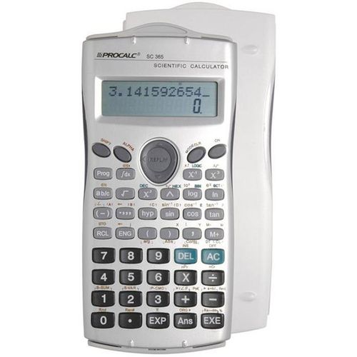 Calculadora Cientifica Plástica 279 Funções Cinza Sc365 Procalc