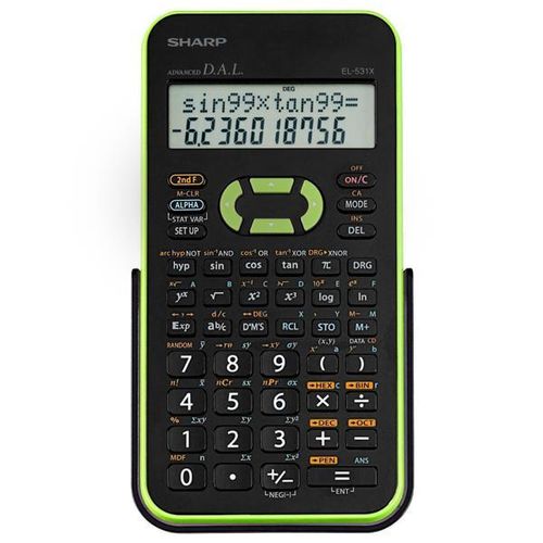 Calculadora Científica Sharp El-531xb-gr com 272 Funções - Preta-verde