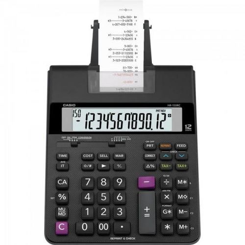Calculadora com Bobina Casio 12 Dígitos HR150RC Bivolt