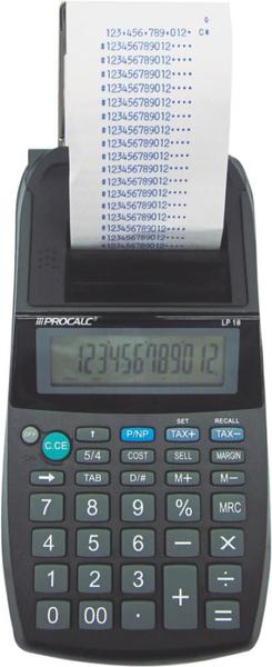 Calculadora com Impressão 12 Dígitos LP18 - Procalc
