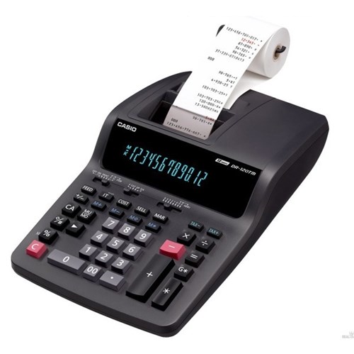Calculadora com Impressora 3,5 Linhas / Seg, 12 Dígitos e Bobina de 58 Mm - DR-120TM-110 - Casio