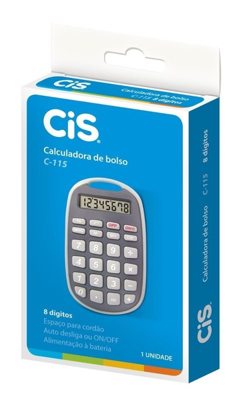 Calculadora de Bolso 08 Dígitos C-115