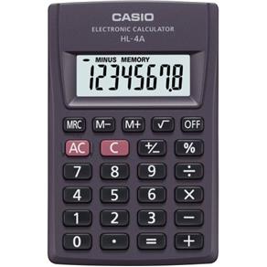 Calculadora de Bolso 8 Dígitos Hl-4A Casio - Preto