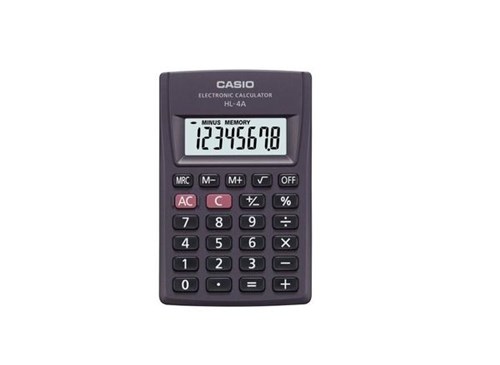 Calculadora de Bolso 8 Digitos Hl-4a Preta Casio