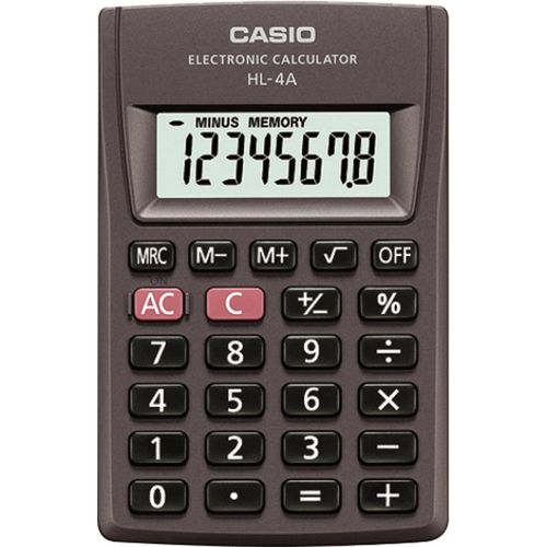 Calculadora de Bolso 8 Dígitos Hl-4a-s4-dp Preta