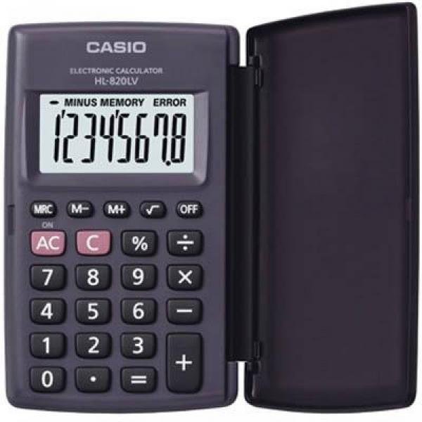 Calculadora de Bolso 8 Dígitos HL820LV Preta CASIO