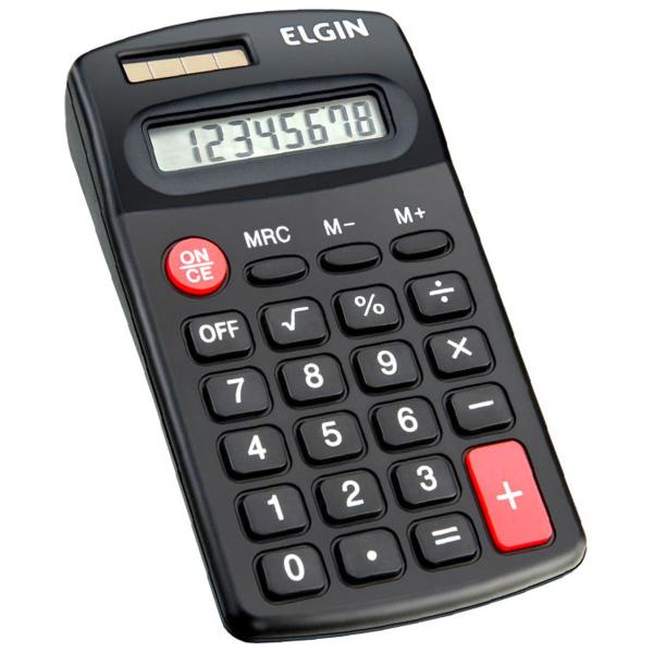 Calculadora de Bolso 8 Dígitos Preta Elgin CB 1485