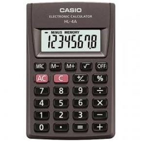Calculadora de Bolso Casio 8 Digitos HL-4A-W-DH Preta 21878
