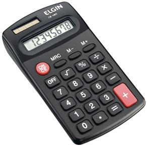 Calculadora de Bolso com 8 Dígitos Preta CB1483 Elgin