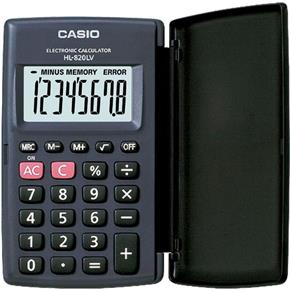 Calculadora de Bolso com Visor Xl, 8 Dígitos e Desligamento Automático - Casio Hl-820Lv-Bk