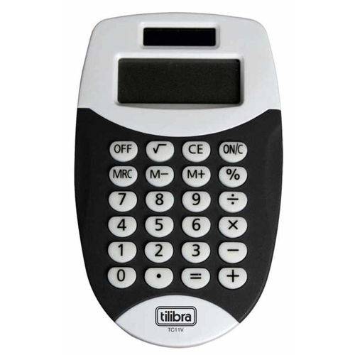 Calculadora de Bolso Preta Tc11 Tilibra