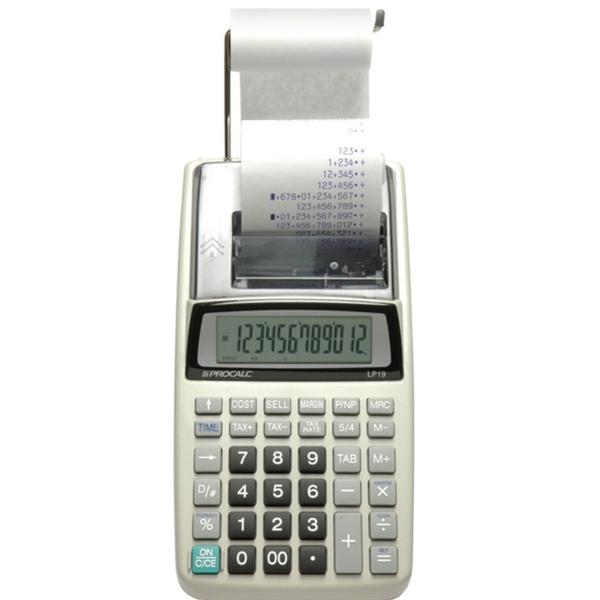Calculadora de Impressão 12 Dígitos Bivolt LP19AP - Procalc - Procalc