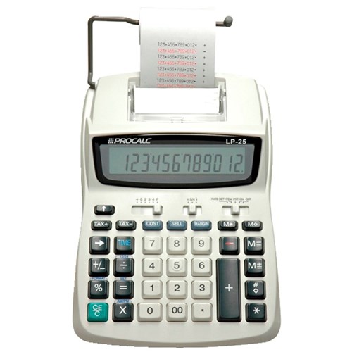 Calculadora de Impressão 12 Dígitos Bivolt Lp25 Procalc