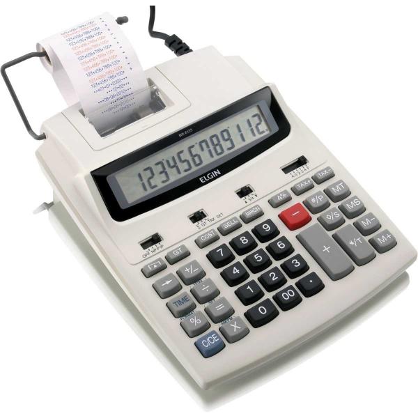 Calculadora de Impressao 12DIG.BOB.58MM Bivolt Cinza (7897013516801) - Elgin