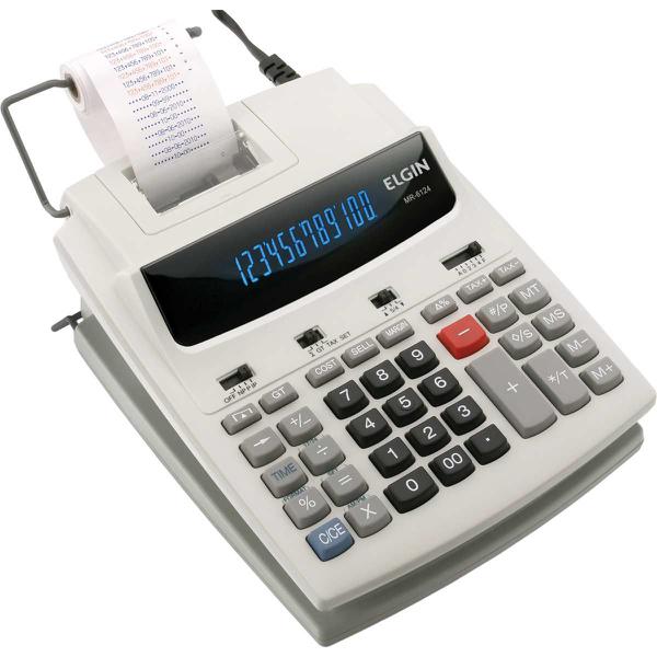 Calculadora de Impressao 12DIG.BOB.58MM Bivolt Cinza - Comprasjau