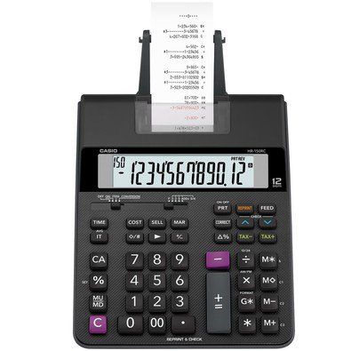 Calculadora de Impressão Casio HR-100RC-BK Preta