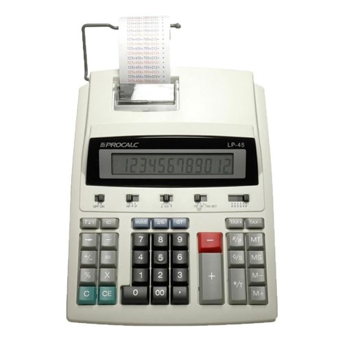 Calculadora de Impressão LP45 12 Dígitos Procalc Bivolt