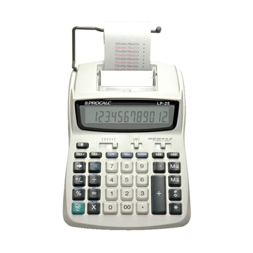 Calculadora de Impressão LP25 12 Dígitos Procalc Bivolt