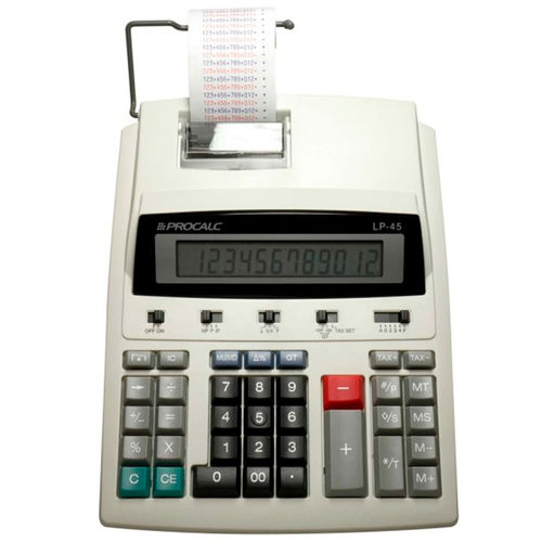 Calculadora de Impressão Procalc com 12 Dígitos Lp45