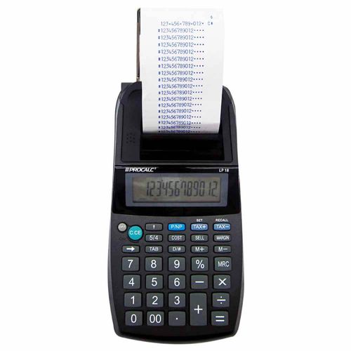 Calculadora de Impressão Procalc LP18 12 Dígitos 1012282
