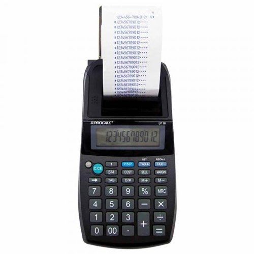 Calculadora de Impressão Procalc LP18 12 Dígitos