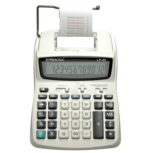 Calculadora de Impressão Procalc Lp25 12 Dígitos 995474