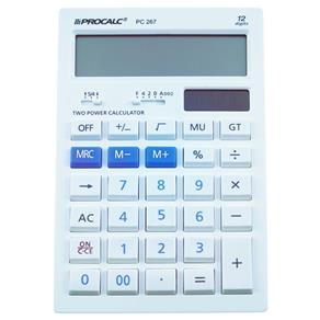 Calculadora de Mesa 12 Dígitos Branca PC267 - Procalc - BIVOLT