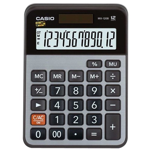 Calculadora de Mesa 12 Dígitos Cinza Mx120b Casio