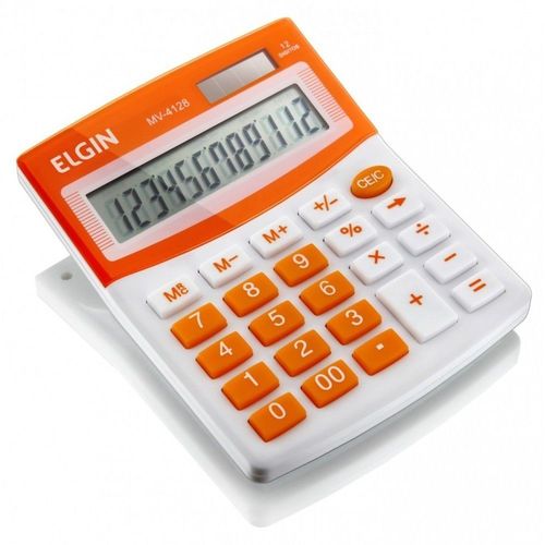 Calculadora de Mesa 12 Dígitos Laranja Mv-4128 Elgin 24459