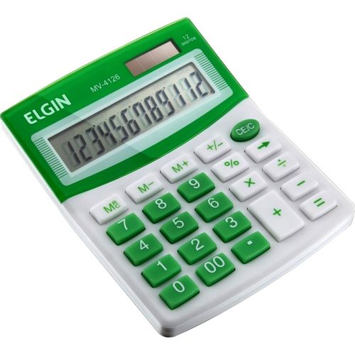 Calculadora de Mesa 12 Digitos Mv 4126 Verde Elgin