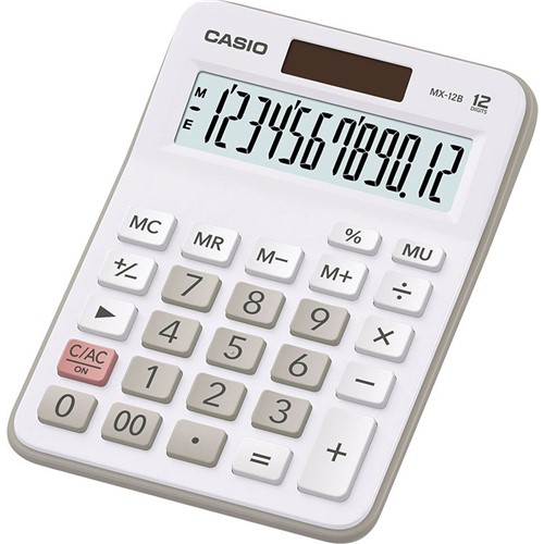 Calculadora de Mesa 12 Dígitos - Mx-12B-We-Dc - Casio (Branca)