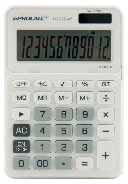Calculadora de Mesa 12 Dígitos PC 272-W - Procalc