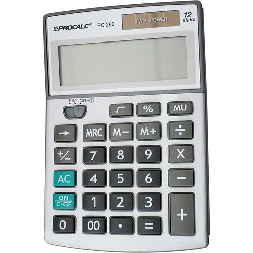 Calculadora de Mesa 12 Digitos Pc260 Procalc